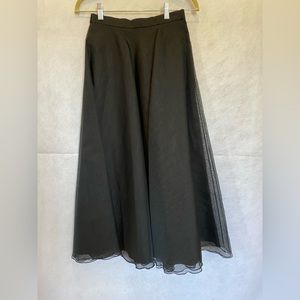 Black Organza Vintage Saks Fifth Avenue Formal Skirt Size 6
